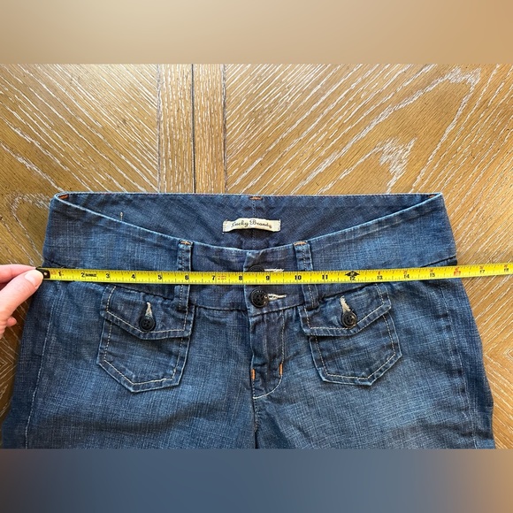 EUC Lucky Brand Dungaree Capri Jeans - Picture 2 of 5